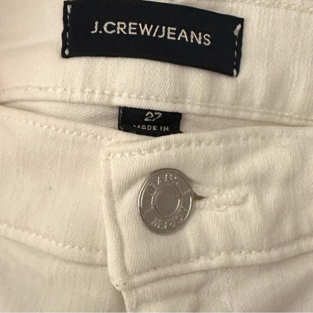 J. Crew Denim 4" Cut-Off Shorts in White - Picture 5 of 10